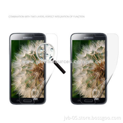 Crystal Clear Screen Protectors for Samsung Galaxy S5, Anti-scratch, 3H Hardness
